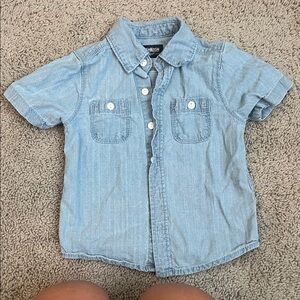 Oshkosh-Denim Short Sleeve Kids Shirt